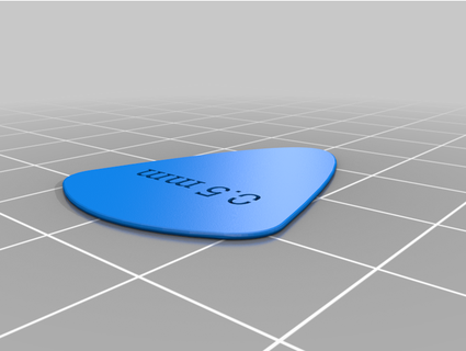guitar picks w- different thicknesses itsreallyjacob 3d print model - Mito3D