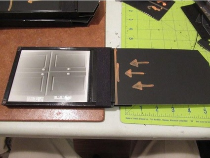 Polaroid özel 4x5 film Kulp destek paketlemek film geri jamesskelton 3d print model - Mito3D