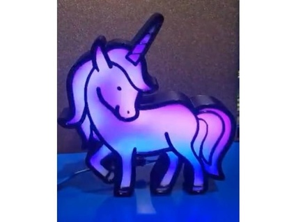 unicorn night light jeditigero5 3d print model - Mito3D