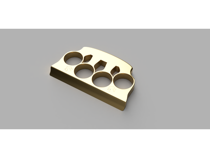 brass knukle ice scrapper ataraxie 3d print model - Mito3D