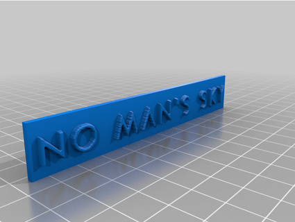 man's sky logo text stiuws2628 3d print model - Mito3D