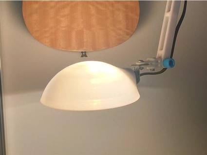escritorio lámpara sombra redondeado e14 moli hermano 3d print model - Mito3D