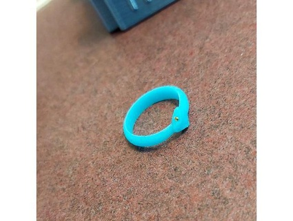 ouroboros snake ring ivibrant 3d print model - Mito3D