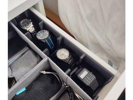 watch holder drawers interlinkknight  3d print model - Mito3D
