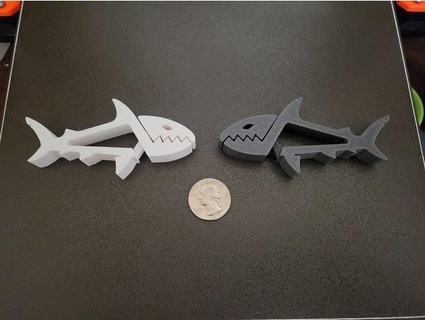 big bite shark sunsetman 3d print model - Mito3D
