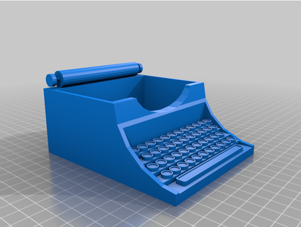 typewriter planter happycl0ud 3d print model - Mito3D