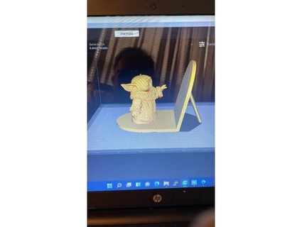Baby Yoda Telefon Halter Unterstützung chevyrwicked 3d print model - Mito3D