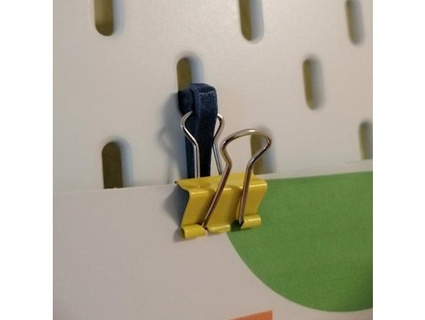Ikea Skadis notiz Foto bilder Universal klammer Halfter Hinweis Bilder aufklappen Clip Halter Unterstützung Steckbrett x3dx 3d print model - Mito3D