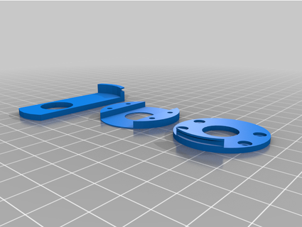3 part shutter ruber band isaacmaker 3d print model - Mito3D