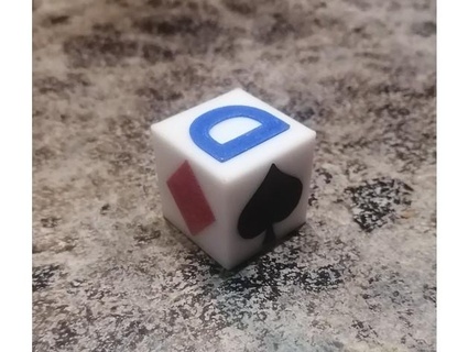 euchre dealer cube fightinghotdog 3d print model - Mito3D