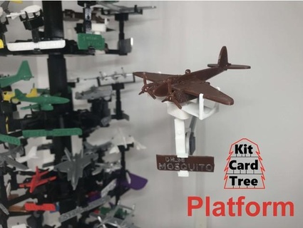 kit card tree platform dh-98 mosquito nakozen alwaystinkering 3d print model - Mito3D