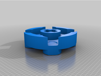 Lego mattone giro 2x2 piatto djahn 3d print model - Mito3D