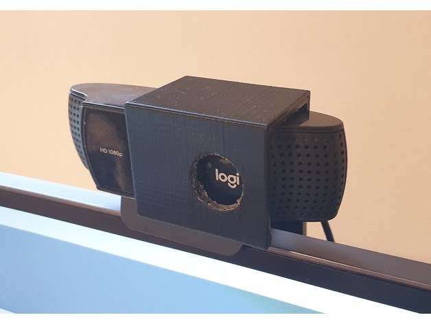 Logitech c922 Webcam lente cobrir bainha Jim 3D print model - Mito3D