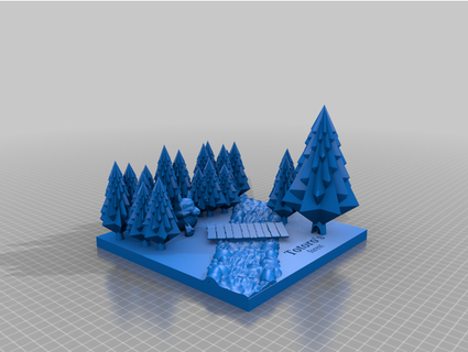 totoro floresta míticos 3d print model - Mito3D