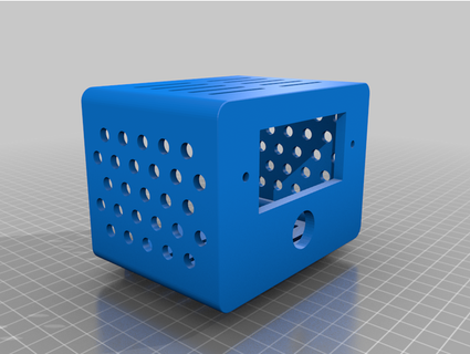 voltage meter box screen front plugs back mbl prints 3d print model - Mito3D
