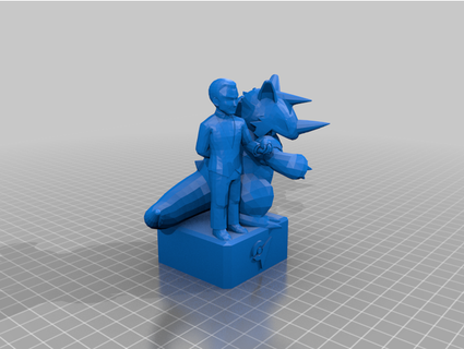 gym leader giovanni statue skidmarc25 3d print model - Mito3D