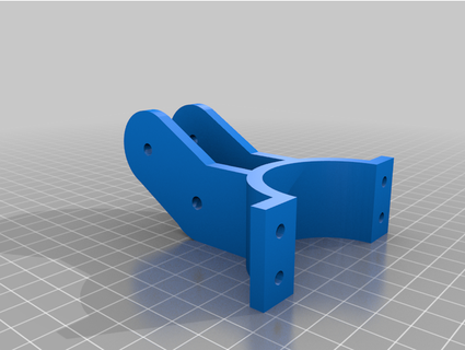 tripod clamp front extended version remix vagonsky 3d print model - Mito3D