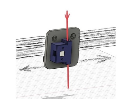 filament vide capteur extrudeuse directe tronxy +autres basteley 3d print model - Mito3D