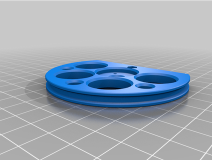 vo-rc rope pulley 70mm subdriver 3d print model - Mito3D