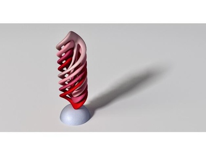 curvature spiral trophy steedmaker 3d print model - Mito3D