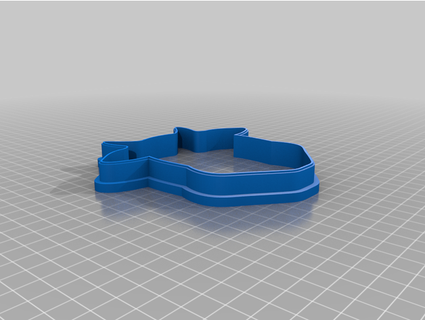 cow cookie cutter hp216 3d print model - Mito3D