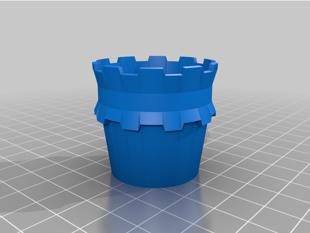 stackable castle medicine cup stanlydan1 3D print model - Mito3D