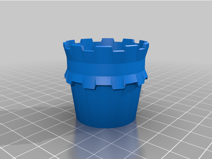 stackable castle medicine cup stanlydan1 3d print model - Mito3D