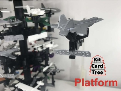 kit card tree platform f22 raptor nakozen alwaystinkering 3d print model - Mito3D