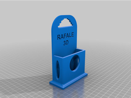 Téléphone mise charge supporter rafale3d 3d print model - Mito3D