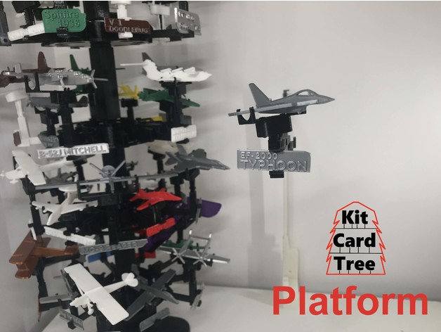 Kit Karte Baum Plattform eurofighter Taifun Nakozen basteln 3D print model - Mito3D