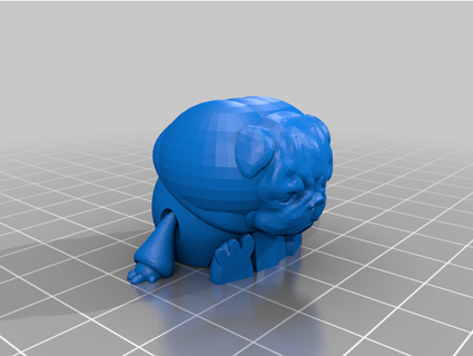 tiny articulated dog bot catdude32 3d print model - Mito3D