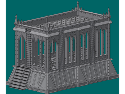 stackable underhive 3d church andersklahr 3d print model - Mito3D