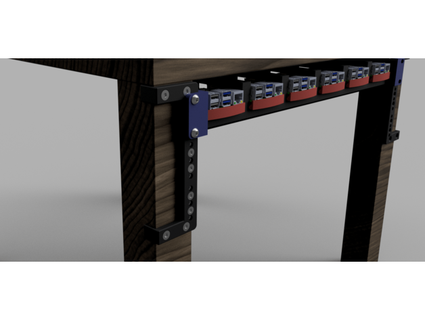 Ikea Mangel 3u rack rail Multifunk 3d print model - Mito3D