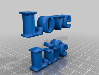 amore vita testo xxskygirlgamerxx 3d print model - Mito3D
