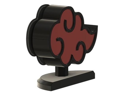 akatsuki guidato lampada atomo ninja cenere 3d print model - Mito3D