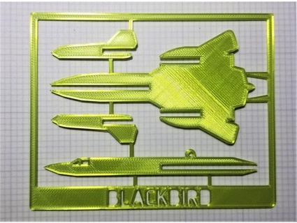sr-71 blackbird card model interabang 3d print model - Mito3D