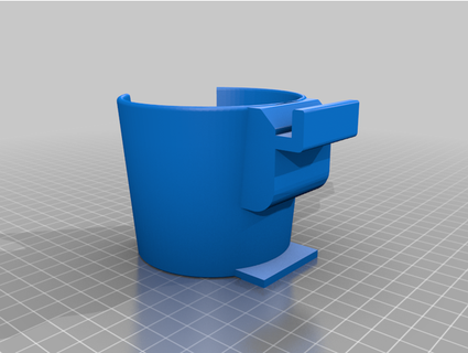 proslat slatwall cup holder denvogel 3d print model - Mito3D