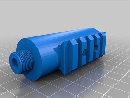 threaded muzzle adapter - rossi rs22 & mossberg 702 plinkster printordie69 3d print model - Mito3D