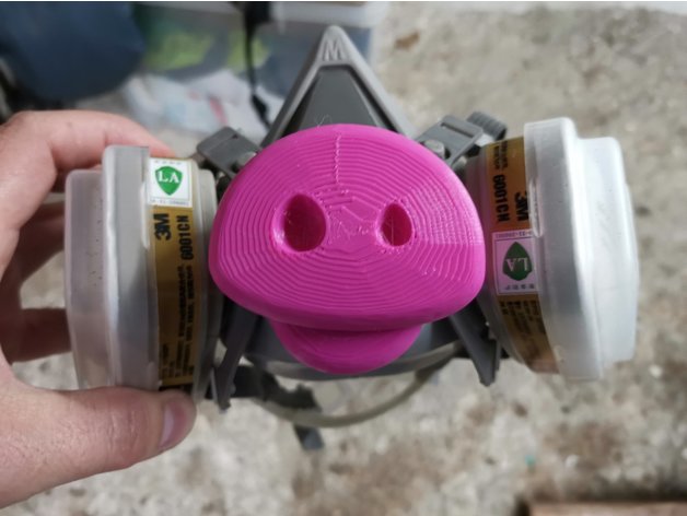 3m Sicherheit Maske Schwein Nase ko3des 3D print model - Mito3D