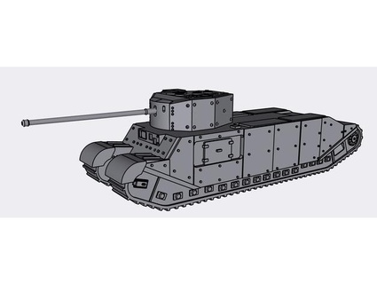 Zug ii Experimental Panzer mo2405 3d print model - Mito3D