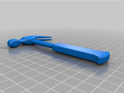 claw hammer leveer 3d print model - Mito3D