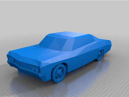 Dean Winchesters Baby 1967 Chevy Impala elvis1fan 3d print model - Mito3D