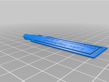 lake highland bookmark chupeng 3d print model - Mito3D
