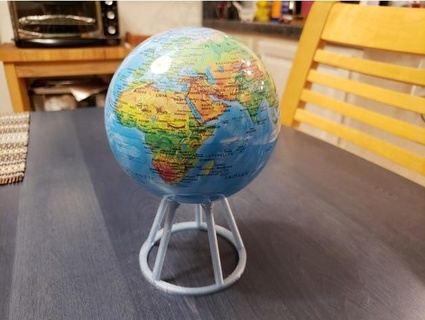 stand mova globe spherical object fishlet 3d print model - Mito3D