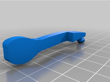 polou choke lever handle xeagl3x 3d print model - Mito3D