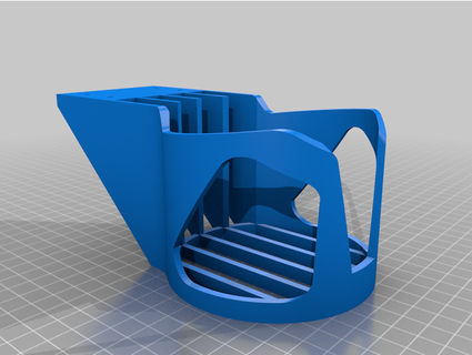 gaming desk cup holder wigglewire 3d print model - Mito3D