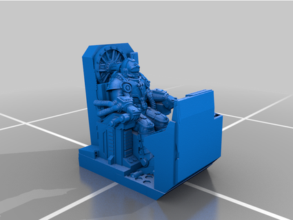 senhor guerra cabeça equipe técnica thedarkpostle 3d print model - Mito3D
