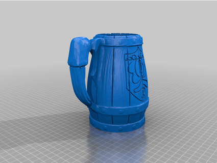 squid crested mug deltasquid3 3d print model - Mito3D