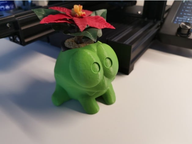 om nom Blume Topf Bananenpflanze 3D print model - Mito3D