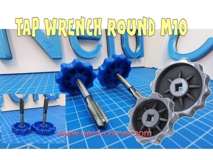 tap wrench m10 nerdcorner 3d print model - Mito3D